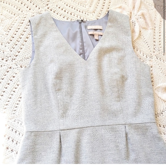 NWOT Banana Republic Gray Silver Sparkle Sheath Dress Wool Blend Lined Size 8 - Picture 6 of 12